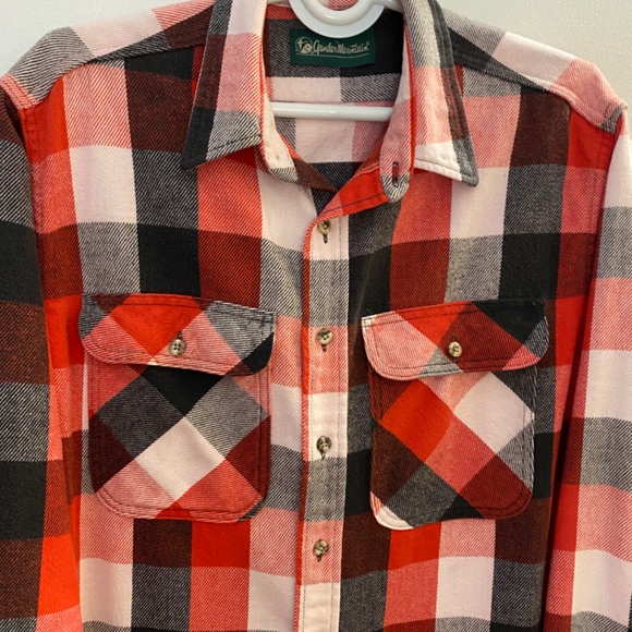 Gander Mountain Red Black White Flannel Shirt - Size XL - Picture 2 of 7